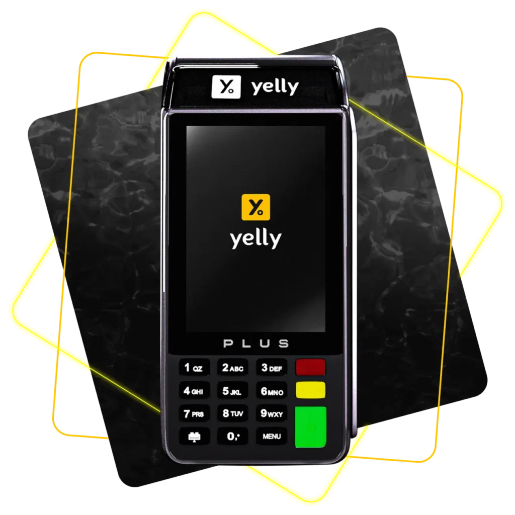 Maquininha Yelly Plus com tela touchscreen, Wi-Fi e chip 3G gratuito